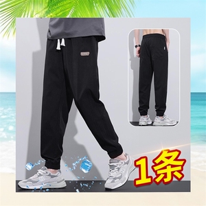 新休闲裤男夏百搭宽松运动裤子外穿工装潮流束脚长裤子MK011 P25图片