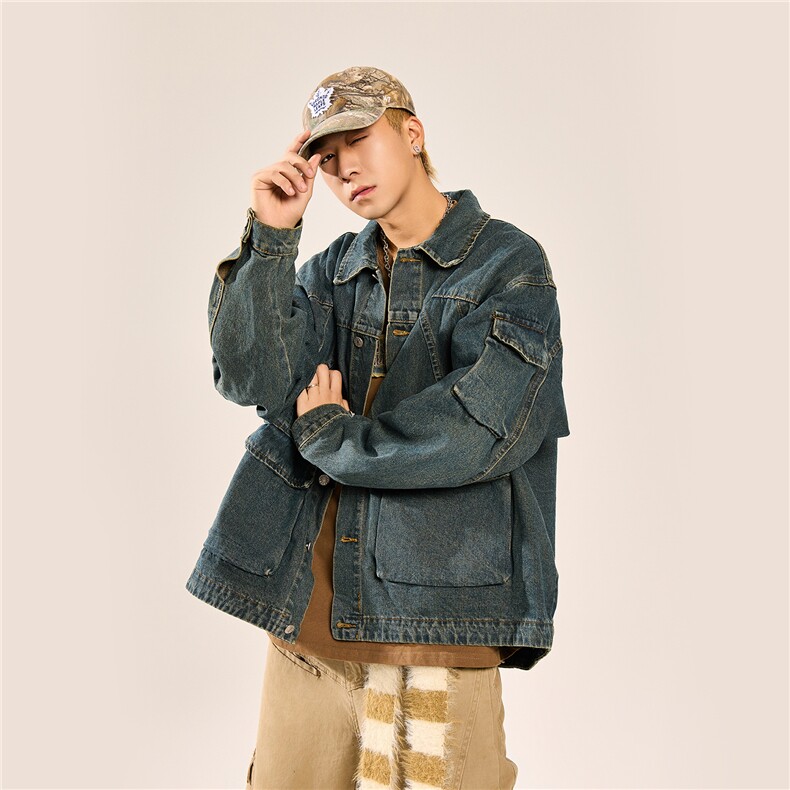 24款水洗牛仔工装情侣牛仔夹克N11/P98，男装夹克，星座202