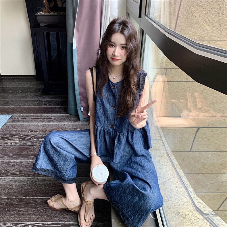 新款现货主推天丝牛仔套装2533-P145-K208,女装套装/套裙,2C129