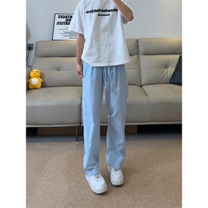 现货！复古肌理感休闲裤夏季百搭男女同款长裤-XX80011-特批35图片