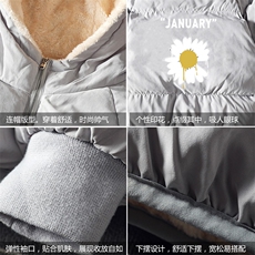 MY16073-P100加厚加绒连帽棉衣男大码棉服男面包服男，男装棉衣，电商A040A