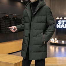 男士中长款羽绒服冬季新款休闲潮流上衣中青年加厚保暖男装外套，男装羽绒服，电商B212（原钱塘6029）