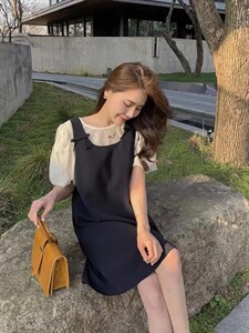 【夏季新款】韩版背带群两件套图片
