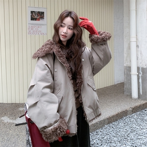 新款 主推两面穿羊卷毛派克服2661-P235-K358图片