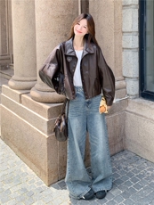 2025年冬季皮衣加绒棉衣RF2C290-6888#-P185-K278，女装皮衣，蝶眷