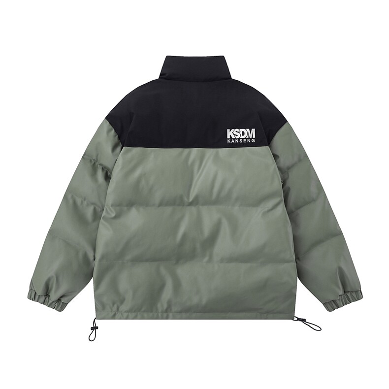 白底新款冬季时尚百搭宽松字母印花棉服外套MY403P115控158,男装棉衣,电商A247-1