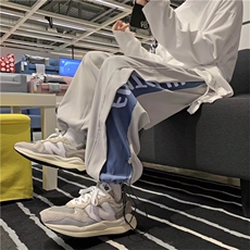 春秋季裤子男士潮牌ins直筒宽松运动裤港风束脚休闲长裤K8023-p30，男装休闲裤，星座1008-1