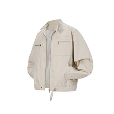 26春装高品质老钱风立领夹克外套男女美式潮牌拉链工装风宽松上衣，男装夹克，电商A486