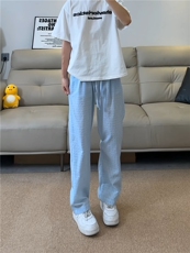 现货！复古肌理感休闲裤夏季百搭男女同款长裤-XX80011-特批35，男装休闲裤，电商A061
