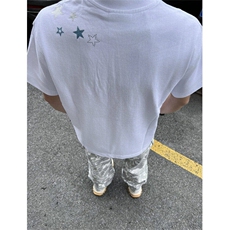 五角星烫钻印花短袖t恤男夏季潮牌五分袖TX6291-特P35，男装T恤，星座1007（原301D）
