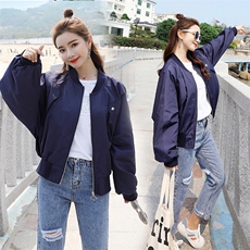 182-1901-P90-K138-纯色后背刺绣短外套，女装短外套，帛香坊