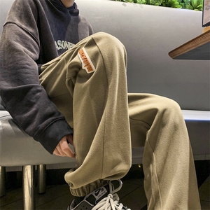 新款ins潮贴标束脚裤百搭卫裤宽松休闲裤313A-1-NK85-P55 控68图片