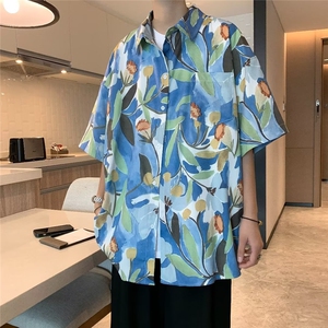 新款简约五分袖夏季潮标准日系原宿ins潮流C4081P30图片