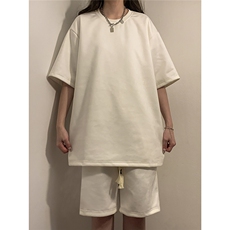中性风麂皮绒短袖T恤男DT8766P23短裤男DK8767P32套装TZ8757P55，男装牛仔裤，星座227-7