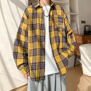春季衬衫新款宽松休闲男女同款衬衣XZ102B-1-CS2512P55图片