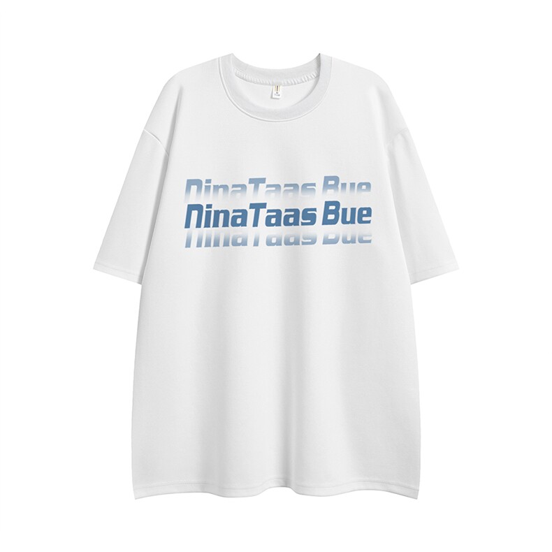 20204新款平铺夏季时尚字母宽松棉圆领短袖T恤T61118P25控38，男装T恤，电商A268-1