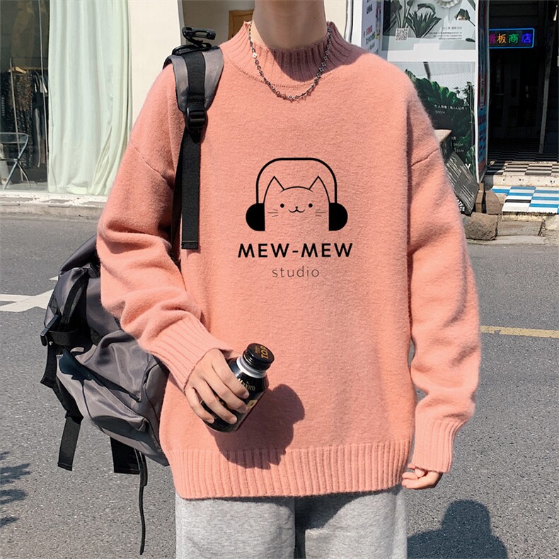 ！2023秋冬新款男士半高领毛衣百搭加厚保暖针织衫M602P45,男装针织衫/毛衣,电商B220