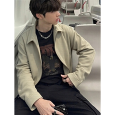 网图短款麂皮绒夹克春季时尚外套1209-1-JK21-P90主推可谈，男装夹克，星座1209-1