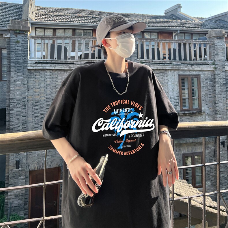 220g纯棉美式夏季短袖t恤男DT408-特批19控38,男装T恤,电商B370