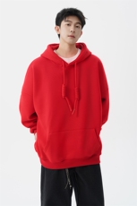 高克重卫衣男连帽卫衣纯色粗绳大帽衫情侣装休闲外套WY19P58，男装卫衣，电商D206-1