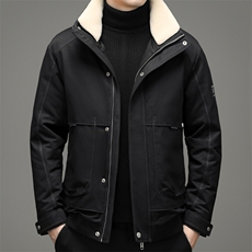 冬季新款中年男脱卸领羽绒服男爸爸冬装休闲款外套YLL21055-P285，男装羽绒服，电商B212（原钱塘6029）