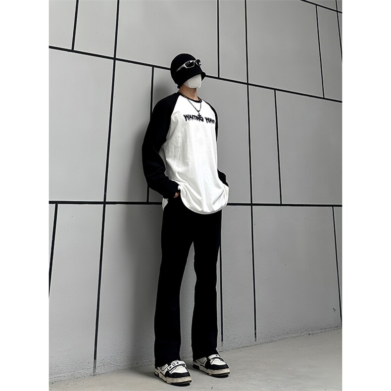 B221美式ins高街暗黑小众修身弹力休闲牛仔裤LK23010-P60控78,男装牛仔裤,电商B221