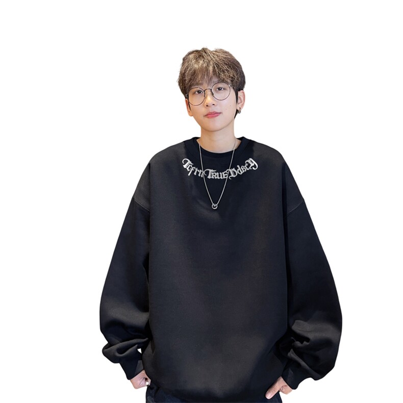 ！圆领卫衣男装港风长袖t恤男外套男WY518-特P23,男装T恤,电商B371