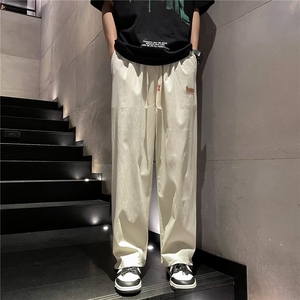 夏装新款现货港风毛巾绣运动裤休闲裤男宽松K117-P30图片