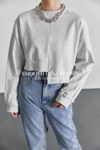 设计感左右不对称卫衣三个色，女装卫衣/绒衫，SMOOTH