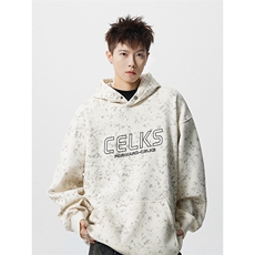 秋季扎染重磅420克连帽卫衣男B219A-ZL2501-P65加绒P70控98，男装卫衣，电商B219A