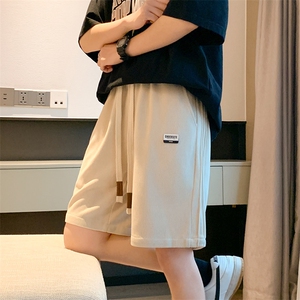 港风五分裤男抖音直播得物重磅300g大码竖条短裤女-2405批22控48图片
