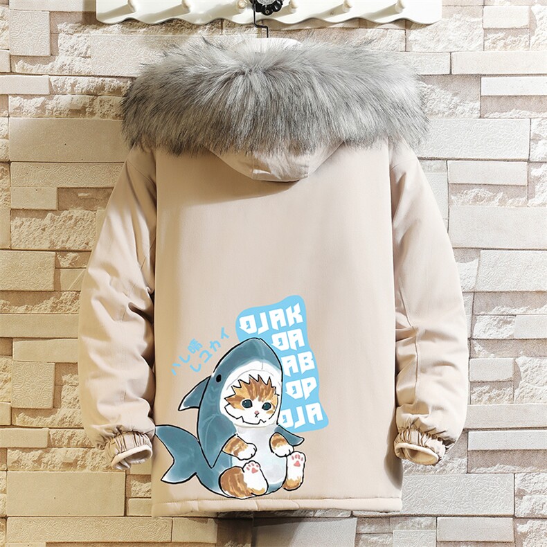 MM48217-P130冬季大毛领衣男士大码加厚袄男服砖墙,男装棉衣,电商A040A