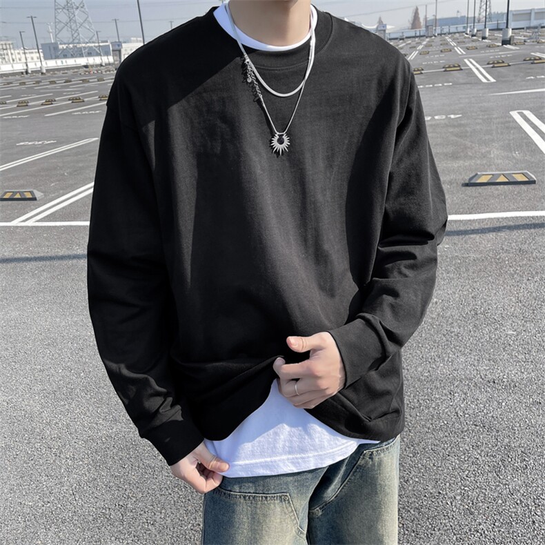 2024春季新款圆领套头打底衫美式潮牌宽松卫衣男现货W8088-P32,男装卫衣,星座512-4