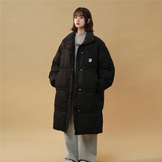 中性风美式复古潮牌中长款羽绒服大码过膝羽绒服男77930P258控378，女装羽绒服，星座226-1
