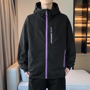 新款现货户外夹克男连帽防水冲锋衣外套DSA157B-J2512-特P80图片