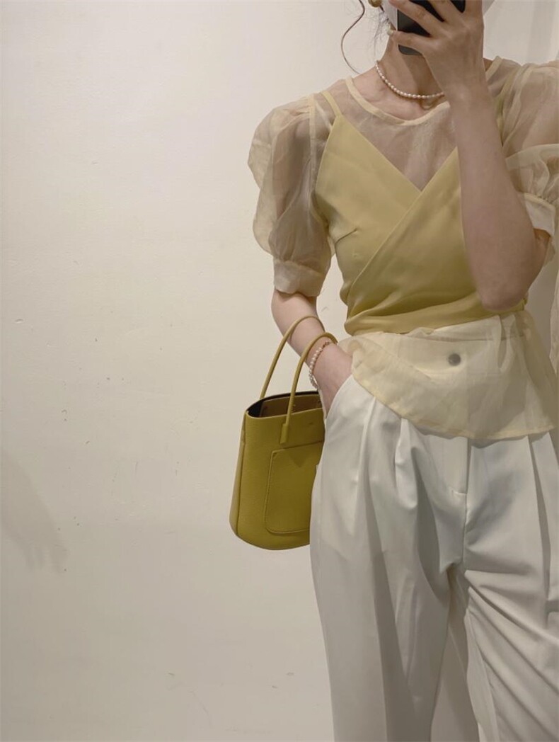 韩系两件套小衫，其它，驿谷