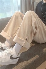 2022纯色灯芯绒休闲裤直筒男裤D201-DM92-P40，男装休闲裤，电商D321-1
