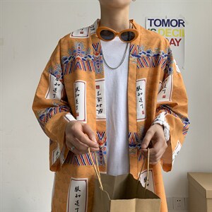 夏季大码风港风外套防晒服开衫薄款道袍披风汉服潮 F12/P40图片