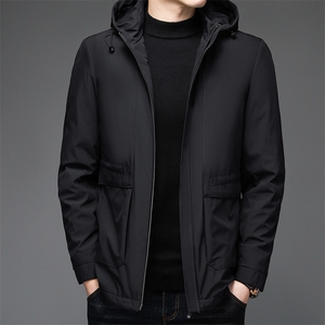 V3586钱塘2020-3新款冬季厚款商务休闲中年男士90鸭绒羽绒服P158图片