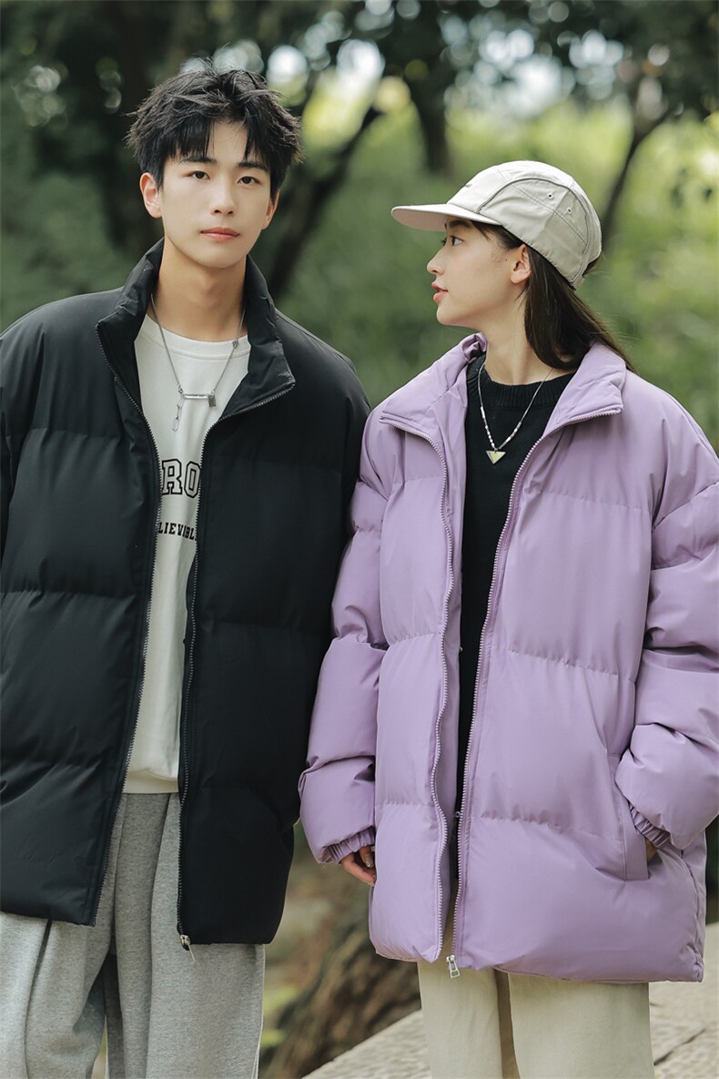 9976-P60冬季宽松情侣棉衣面包服（八个色）深度库存,男装棉衣,星座109