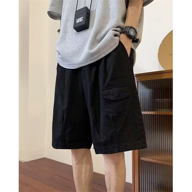 工装短裤男潮流卡其色纯棉裤子男款夏季男生休闲裤五分裤DK11,男装棉裤,星座1116A（原606A-3）