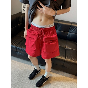 小众潮牌休闲百搭韩版裤子街头运动情侣款工装短裤K775TP25无差价图片