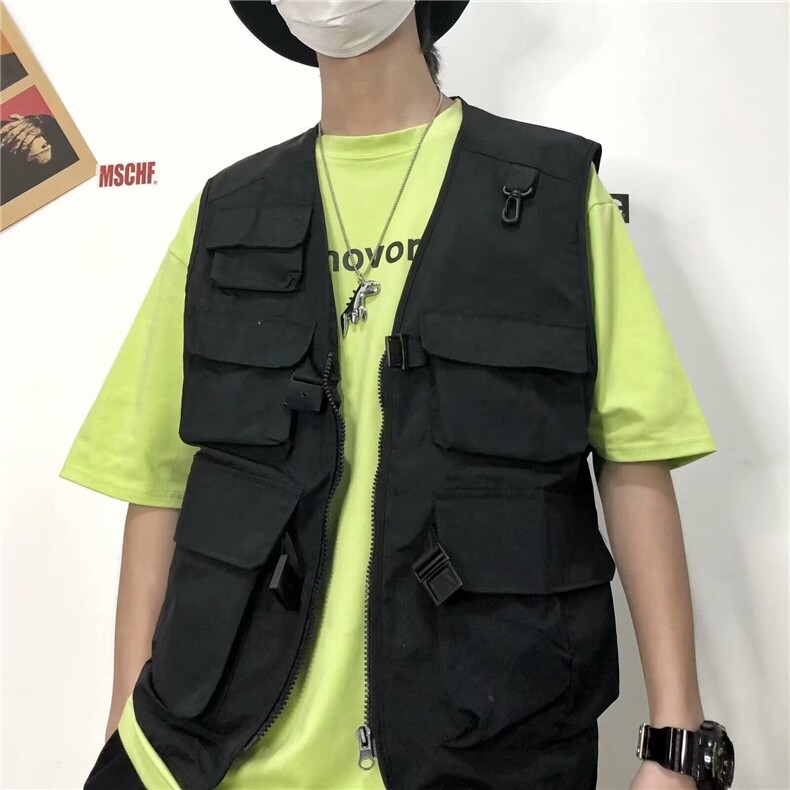 战术机能风多口袋马甲工装无袖背心马夹男女潮马甲网图MJB04-p30,男装背心/马甲,星座302B-2