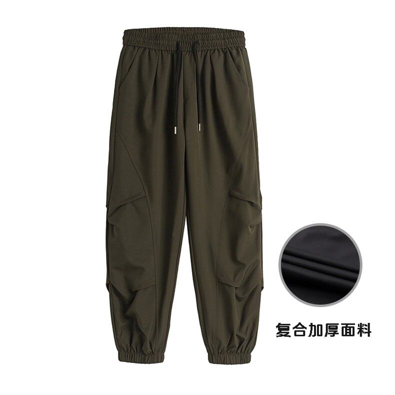 新复合面料夏季港风冰丝裤设计小众百搭冰丝防水休闲裤K5000P40,男装休闲裤,电商A128