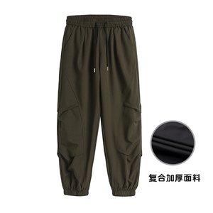 新复合面料夏季港风冰丝裤设计小众百搭冰丝防水休闲裤K5000 P40图片