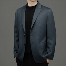 BW63695钱塘2020-2冬季新款商务休闲厚款中年男士毛呢外套P350，男装西服，钱塘207-2