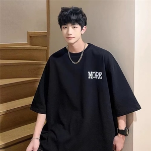 纯棉男士短袖t恤夏季潮体恤衫休闲港风男款半袖衣服上衣TX409-P25图片