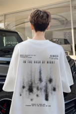 图案已注册夏季ins韩版情侣宽松短袖T恤男潮时尚半袖体恤D096/P25，男装T恤，电商B209