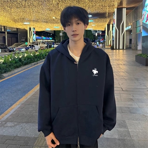 抖音得物高品质 350克秋冬双头双拉链卫衣开衫外套AW7403图片