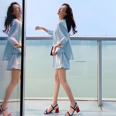 连衣裙2020年夏季潮流舒适简约百搭个性套装，女装套装/套裙，曼娅璐